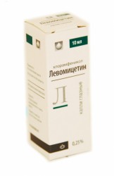 Левомицетин капли глазн. 0.25% 10 мл 1 шт.