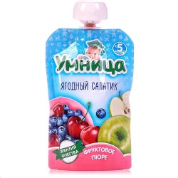 Пюре Умница ягодный салатик с 5 мес 100 г