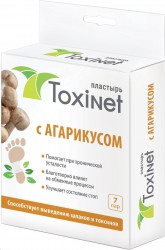 Пластырь, Toxinet (Токсинет) 7 шт с агарикусом пара