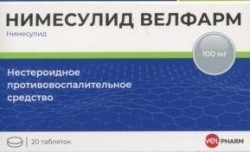 Нимесулид Велфарм табл. 100 мг 20 шт.