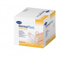 Пластырь, DermaPlast (Дермапласт) р. 8смх5м 1 шт арт. 535271 текстайл эластик гипоаллергенный из текстильного материала телесный