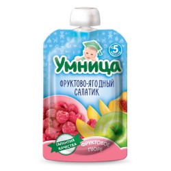 Пюре Умница фруктово-ягодный салатик с 5 мес 100 г