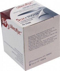 Пластырь, Silkofix (Силкофикс) р. 5смx500см 1 шт на полимерной основе