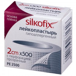 Пластырь, Silkofix (Силкофикс) р. 2смх500см 1 шт на пленочной основе прозрачный